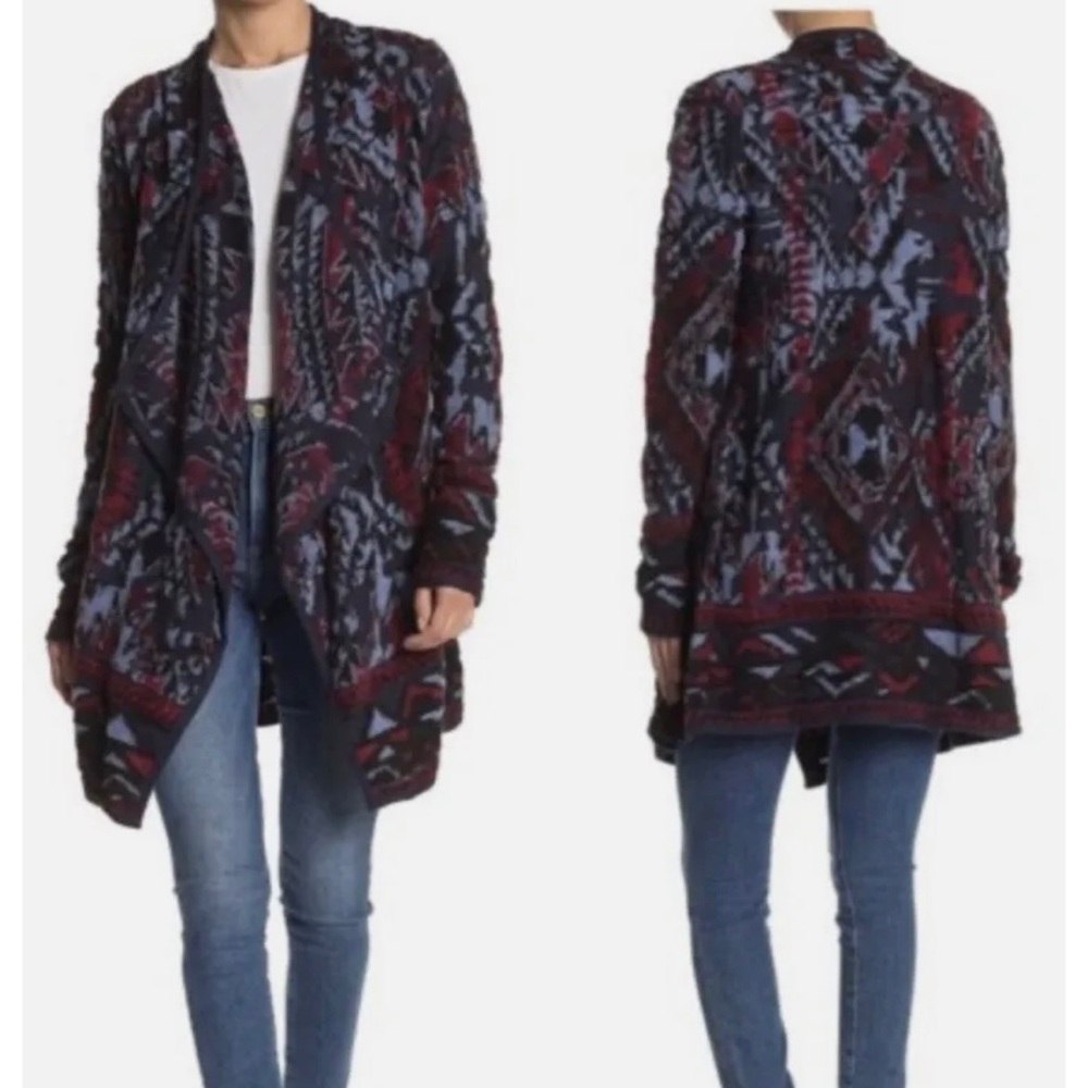 Lucky Brand Textured Open Cardigan Sweater